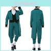 Grüne Fee Cosplay Kostüm für Herren Erwachsene Irisches Elfen-Outfit Oz Country