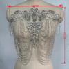 Hot Sell New Handmade Embroidered Flower Shape Sew-on Rhinestone Fabric Bodice Patches for Wedding Party DIY