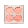 Mingxi Zhi Quad-Color Blush Palette: Matte Nude, Brightening, Contouring, 3D Highlight.