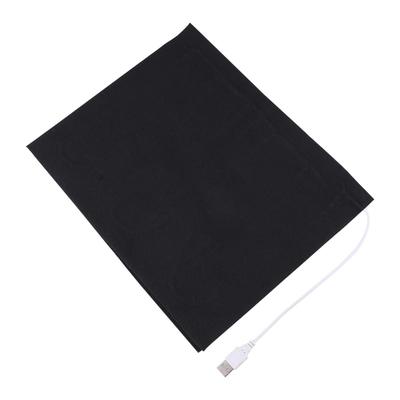 Podgrzewana podkładka USB z włókna węglowego 5V 2A Regulowana temperatura Mata grzewcza z włókna węglowego Tkanina Czarna Elektryczna folia grzewcza