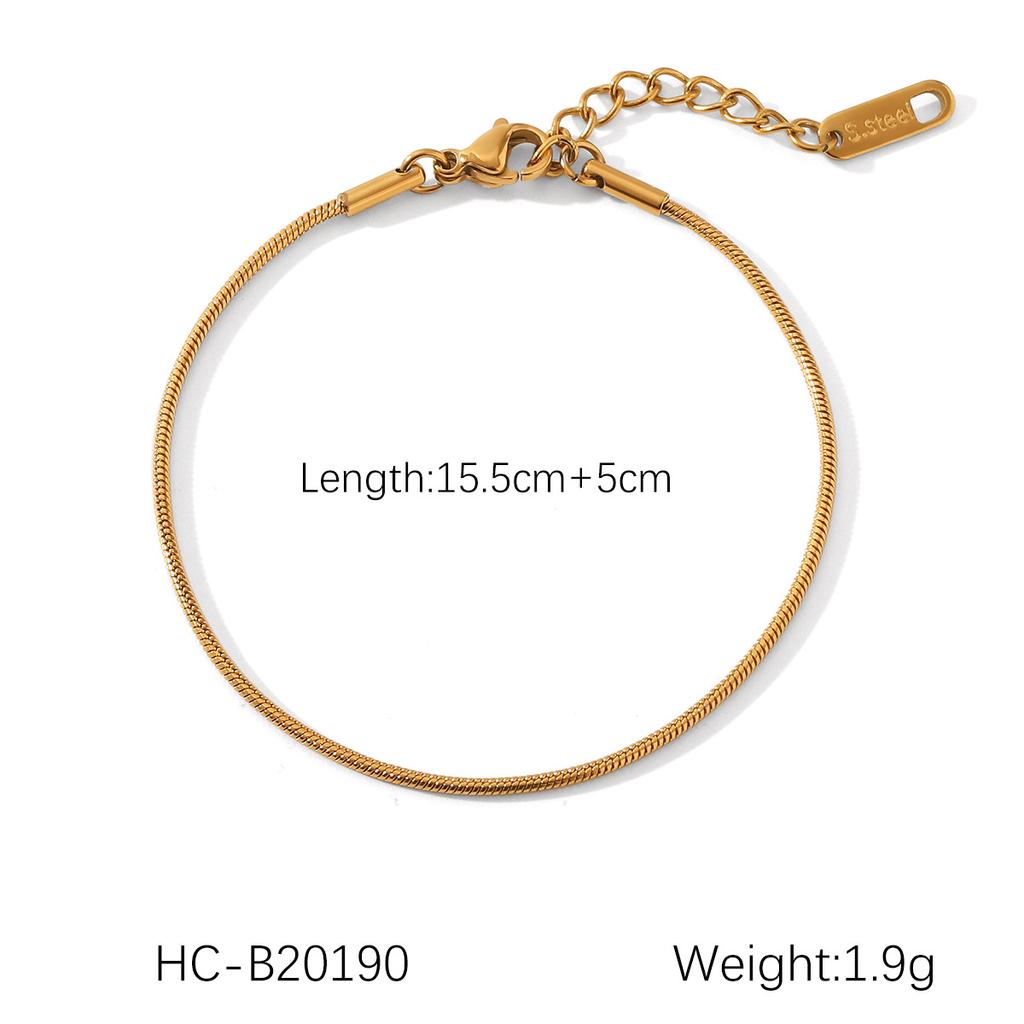 Fashion Multi Chain Bracelet Twist Blade Figaro Snake Chain Design Long Lasting Jewelry