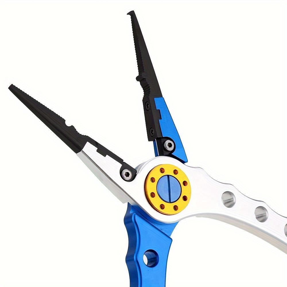 Multifunctional Fishing Pliers Outdoor Enthusiasts with Storage Bag Portable Open Loop Cutter with Lanyard Fishing Tool Self-locking Optional
