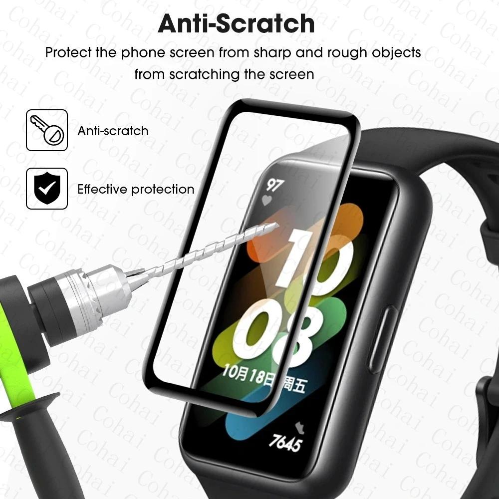 Protective Soft Glass For Huawei Watch Fit 2 Smartwatch Screen Protector Film For Huawei Bnad 8 6 7 Pro Honor Band 6 Cover Strap