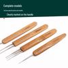 Bamboo Handle Crochet Hooks: Single, Double, Triple for Dreadlocks, Braiding, Wig Hair Extensions.