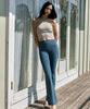Debiweeo Zero Fat Wide Bootcut Leggings Devi-B0073-Ocean Green