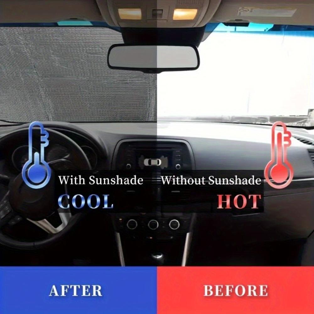 1Pcs French Bulldog Pattern Windshield Sunshade UV Rays Heat Blocker Keeps Vehicle Cool Unique Design Fit Sedans SUVs Trucks RVs