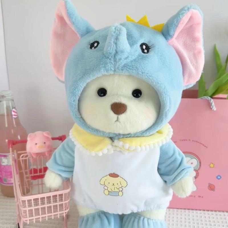 30cm Handmade Original Teddy Bear Stuff Plush Doll With Clothes Lina Bear Kawaii Plushies Birthday Gift For Children Girlfriend