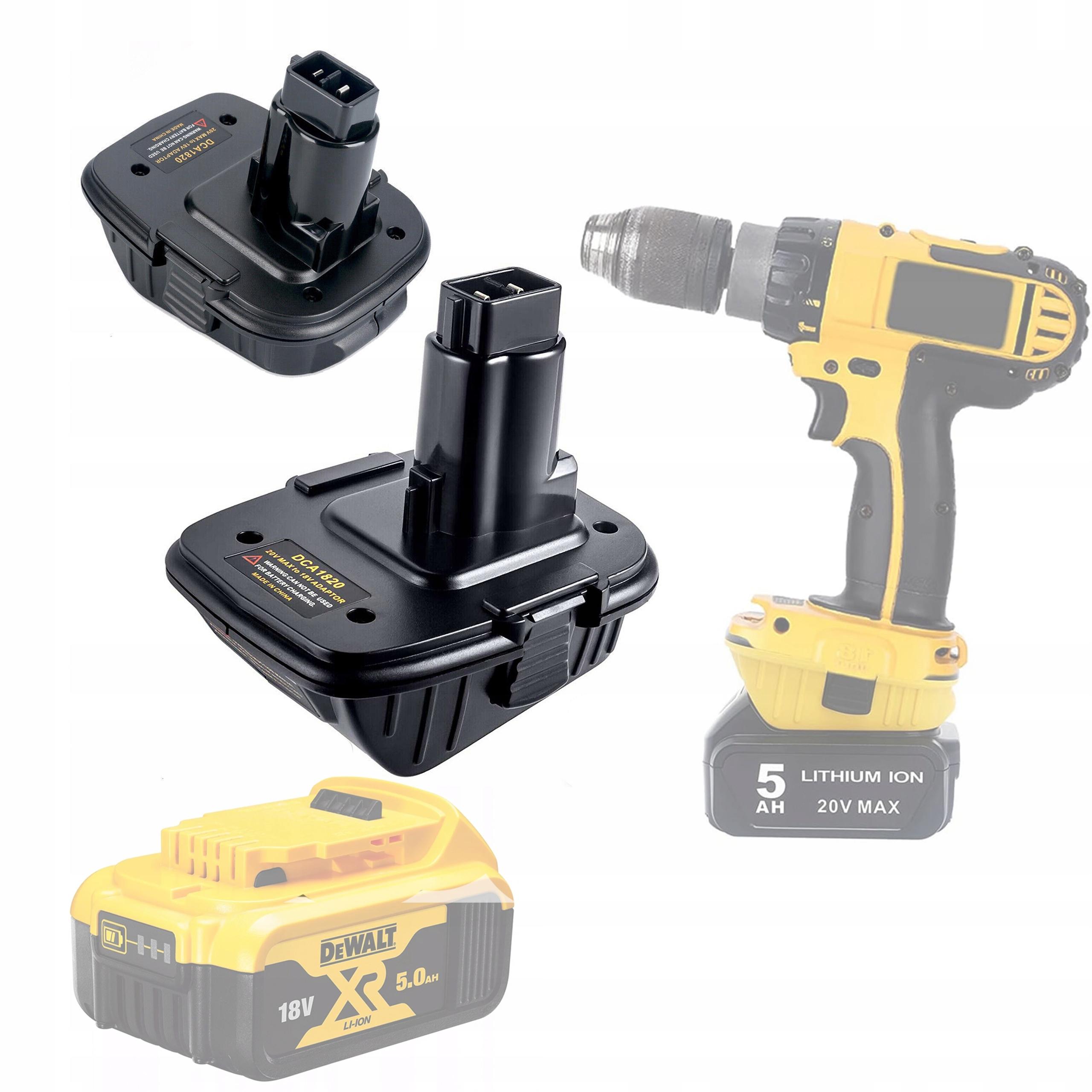 Adattatore Rosfix DCA1820 per Batteria Dewalt – Compatibile con Batterie 20V | Costruzione Robusta | Facile Montaggio