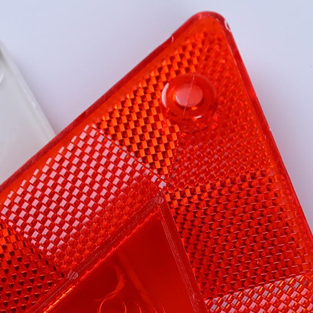 Ledmomo Triangular Reflector 5 Pcs Reflector Triangle Indicator for Car Slow Speed Car Marks,