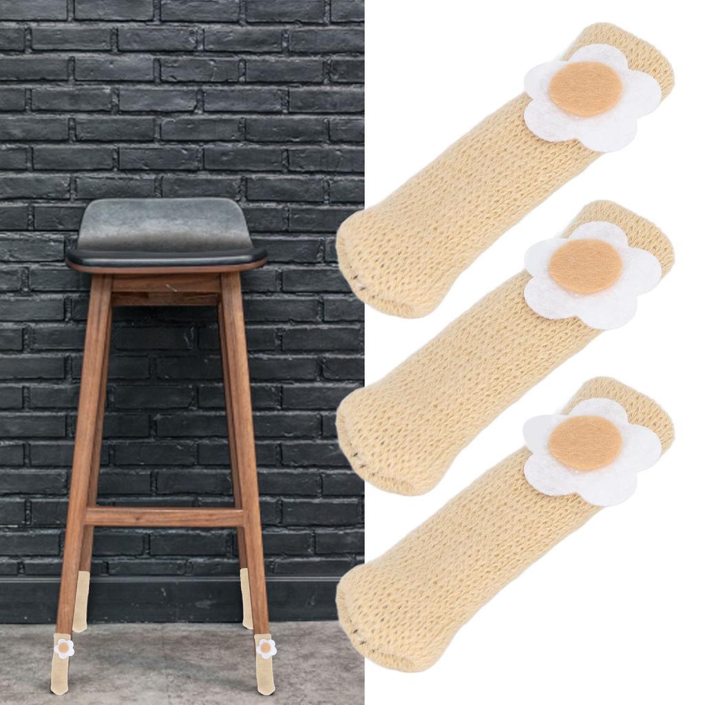 25Pcs Chair Leg  or, Furniture Leg Cover, Floor  or Non Slip, Double Layer Knitted Set for Chairs Desks Stools with High Density Elastici