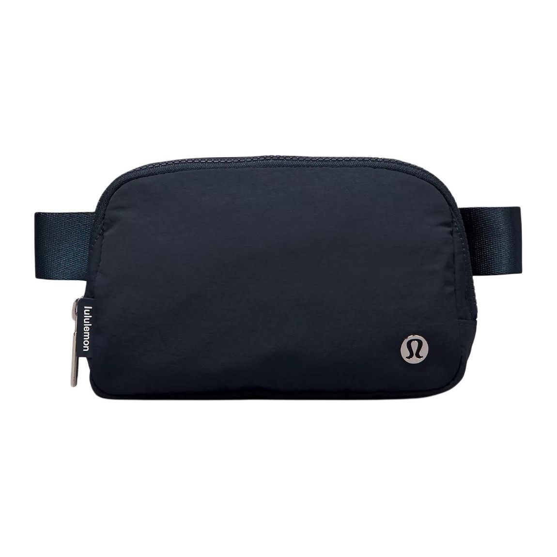 Lululemon Everywhere 1L Metal Logo Zipper Waist Bag Men Waist Bag Navy-Blue LU9BG1S-031382 Marine Blue