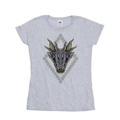 

Game Of Thrones: House Of The Dragon Womens/Ladies Dragon Pattern Cotton T-Shirt XXL білий