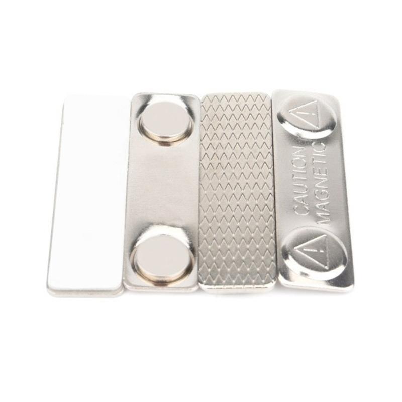 5Pieces Magnetic Name Badge Holder For Business Uniforms Jackets Lapel Shirt Water Resistant Name Label Magnets Fastener