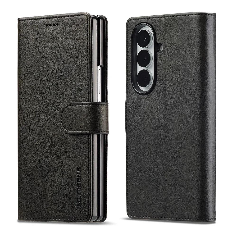 Wallet PU Leather For Samsung Galaxy Z Fold 7 6 5 4 3 Fold7 Fold6 Fold5 Fold4 5G Phone Case with Card Holder Book Cover