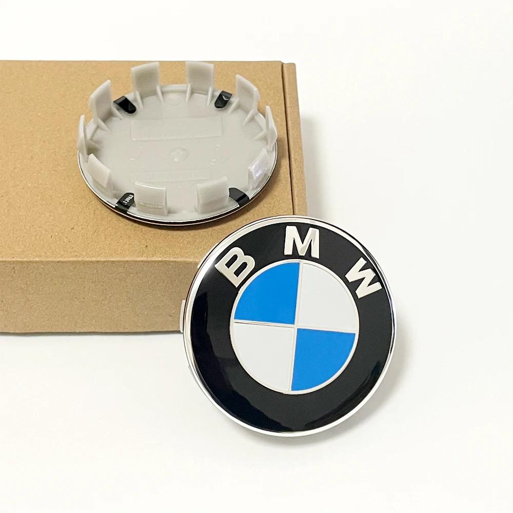 4 szt. Kołpaki środkowe kół BMW 68mm 56mm niebiesko-białe kołpaki na piasty do BMW E46 E90 E30 F10 F30 X5 X3 E39 F25 E60 E91 E87 Akcesoria do samochodów M