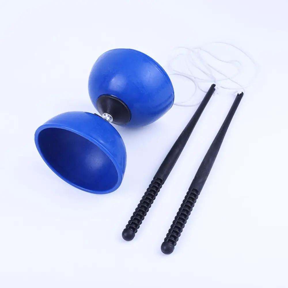 New Durable High Quality Entertainment Supplies Leather Chinese Diabolo Bowl Shape Soft Chinese Yo-Yo Thicken Diabolo Toy Child