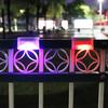 1pc LED Solar Path Stair Lights IP65 Waterproof Outdoor Garden Yard Fence Wall Lamp Staircase Night Light