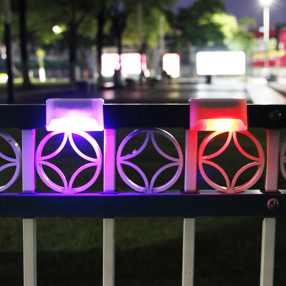 1pc LED Solar Path Stair Lights IP65 Waterproof Outdoor Garden Yard Fence Wall Lamp Staircase Night Light