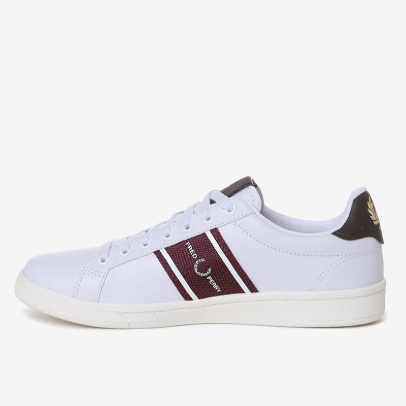 Fred Perry Unisex Leather Sneakers Graphic Branded Mesh Sfpu2315305 300