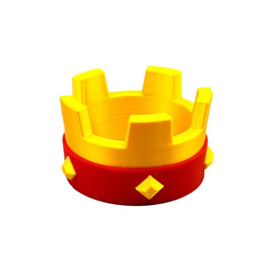 Kronnyckelring för Royale Spelälskare 3D-printad Kronryggsäckshänge Spelare Nyckelringstillbehör för Fans Samlare