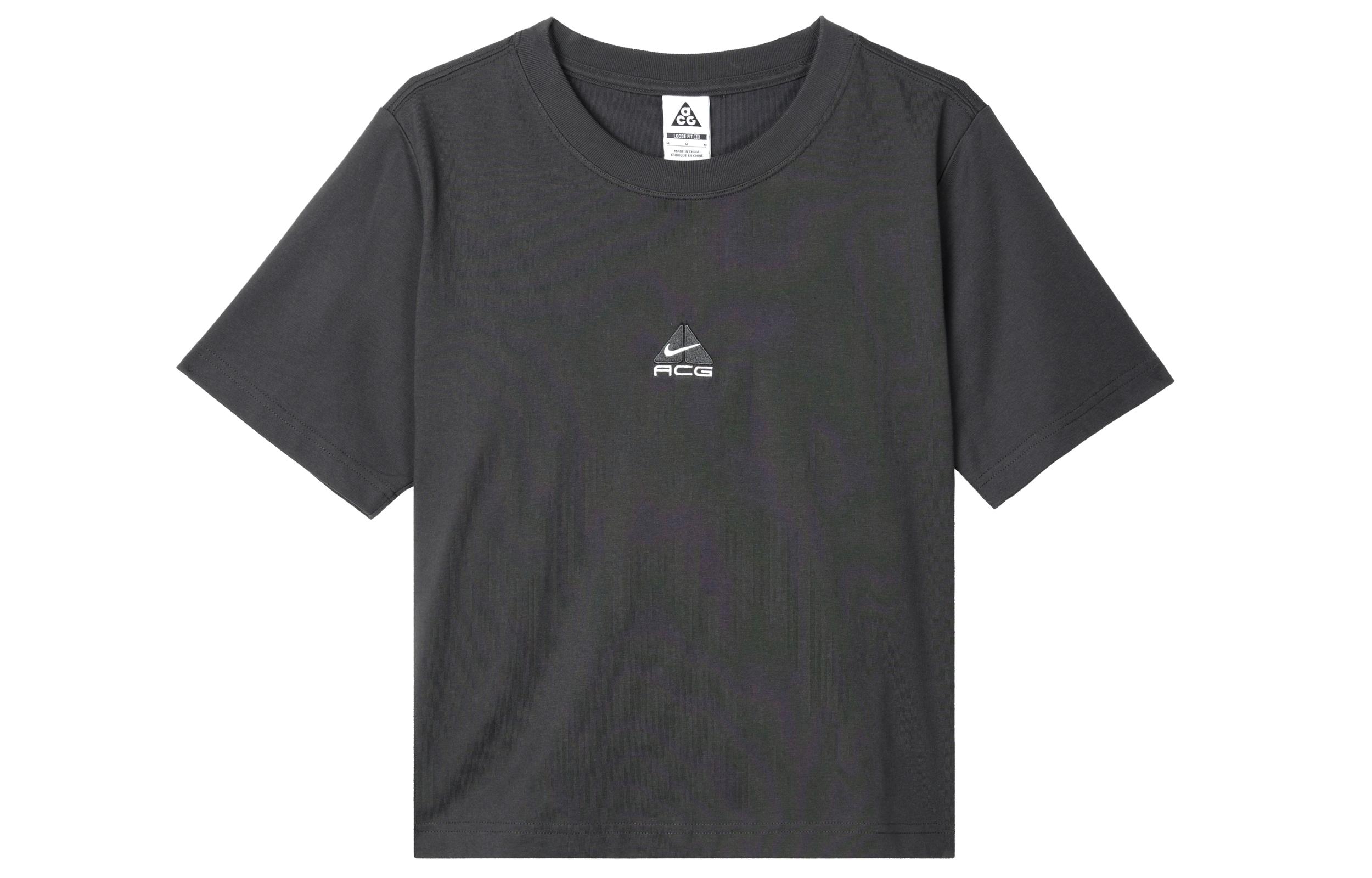Nike ACG Drop Shoulder Sleeve T Shirt Women s Dark Smoke Gray DQ2907-046 M