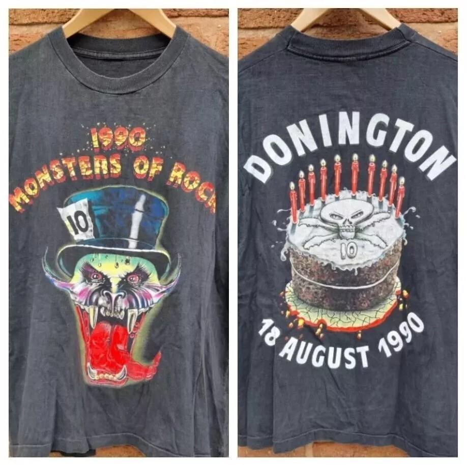 

Monsters Of Rock Donnington Black 2 Side Unisex Tshirt Reprint S5XL Men Women Unisex T-Shirt XXL