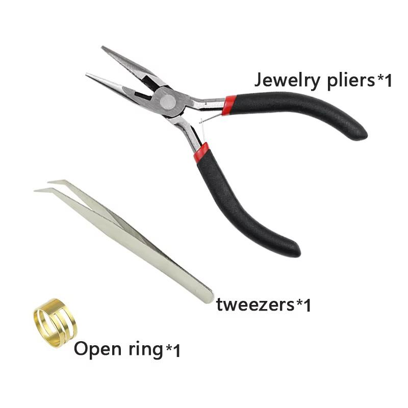 1Box Jewelry Making Kit Lobster Clasp Open Jump Rings End Crimps Beads Box Sets Handmade DIY Bracelet Necklace Findings Supplies