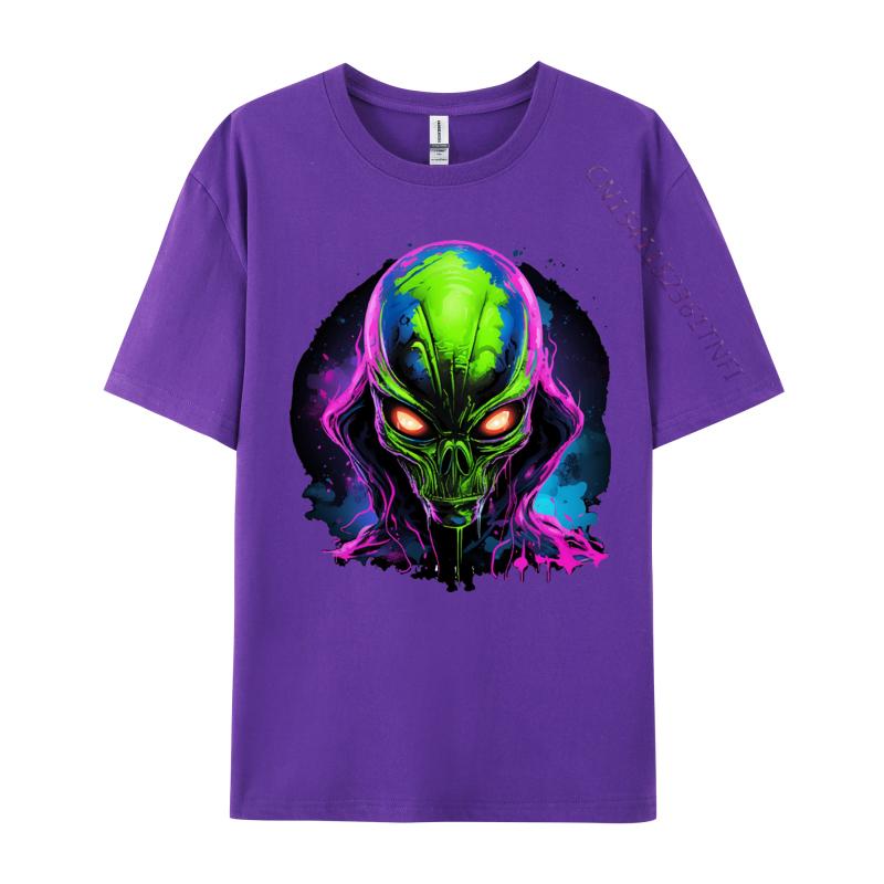 T Shirts for Men Alien in Pink T Shirt Hot Sale Round Neck TeeShirt black 2024 T Shirt