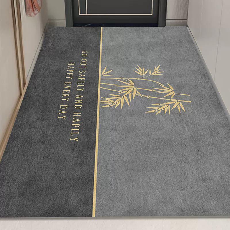 Modern Entrance Diatom Mud Mat Non-Slip Absorbent Fast Dry Trimmable Doormat Dirt Resistant Home Hallway Doorway Floor Rug