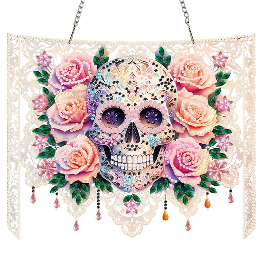 Animal Theme 2D Flat DIY Acrylic Rhinestone Diamond Art Window Pendants Diamond Painting Dots Pendant Wall Door Decoration