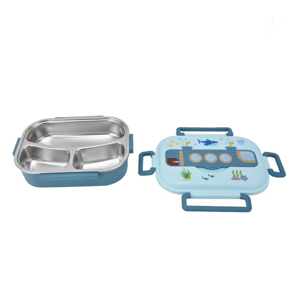 3 Compartment Leakproof Lunch Box With Soup Bowl Food Storage Container For Office