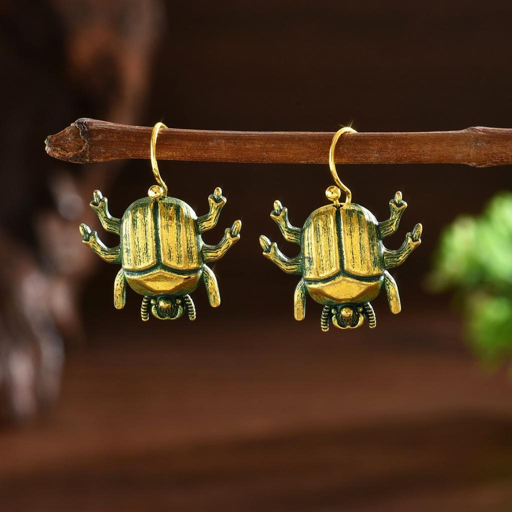 Retro Punk Beetles Creativity Vintage Ring Halloween Metal Opening Adjustable Party Decoration Fashion Adult Jewelry Accessories