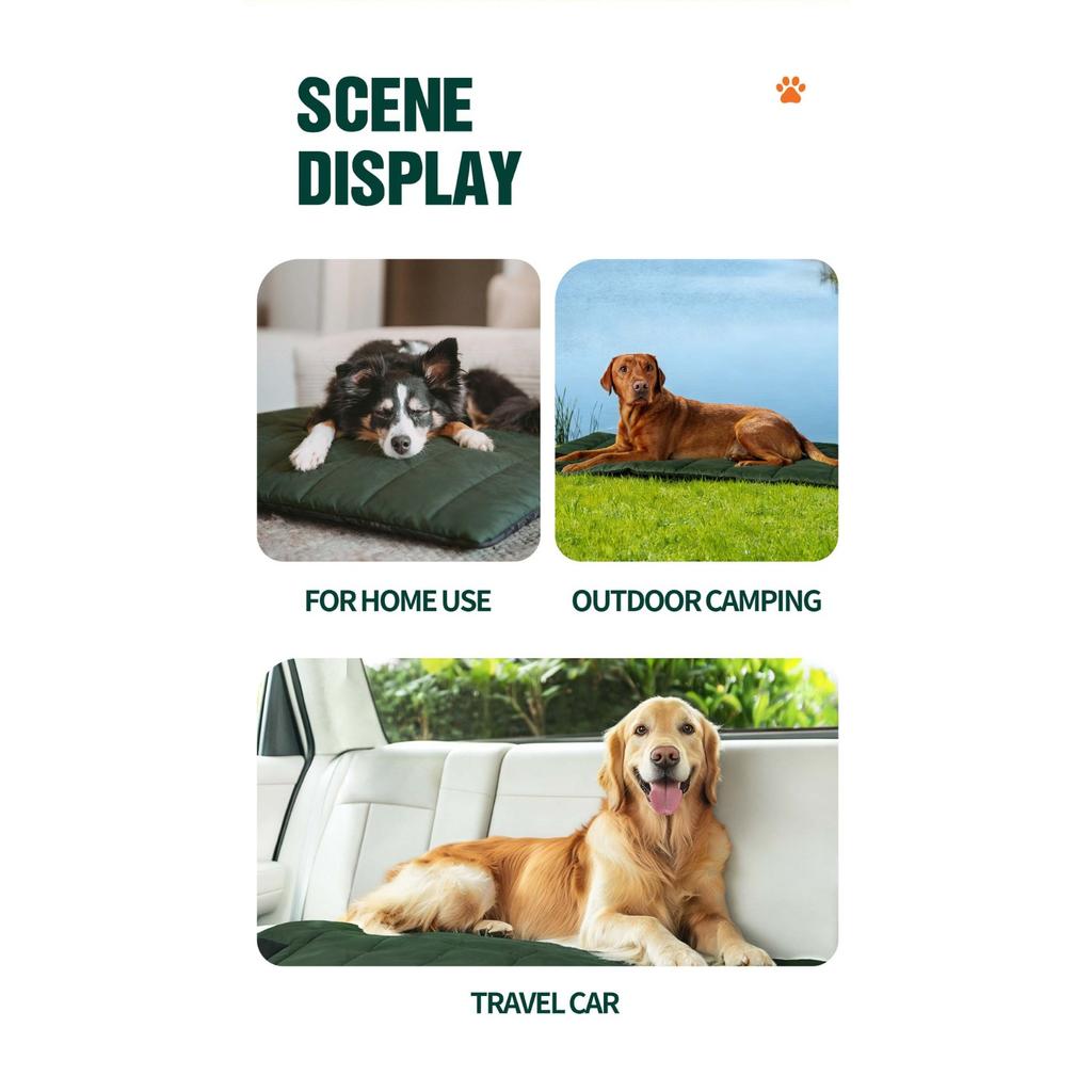 Pet Outdoor Mat, Dog Bed Mat, Car Portable Waterproof and Dirt Proof, Foldable Mat for Cats and Dogs Going Out, Universal for All Seasons