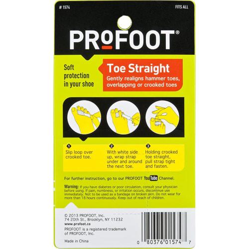 PROFOOT Toe Straight Hammertoe Wrap, 1 Pair by Profoot