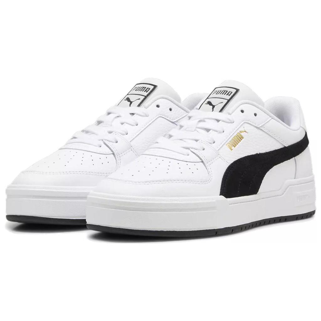 PUMA Ca Pro Leather Low top Skateboard Shoes Unisex White Black 387327-11