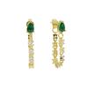 Colorful Tear Drop Cz Tassel Chain Earring Elegance Romantic Girlfriend Gift Fashion Jewelry