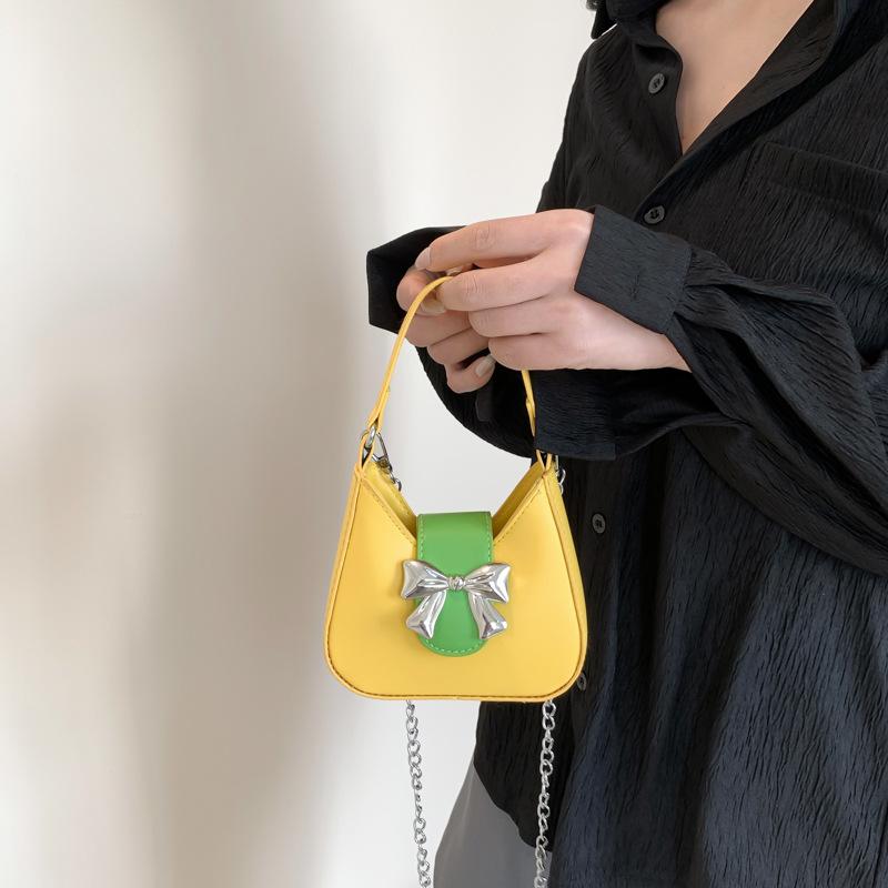 Fashionable Candy Color Handbag Spring New Versatile Ins Niche Commuter Chain Crossbody Bag for Women