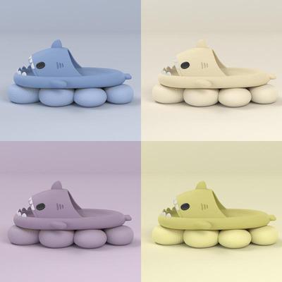 Pantofole di squalo: Simpatiche pantofole estive da interno/esterno a cartoni animati per adulti e bambini.