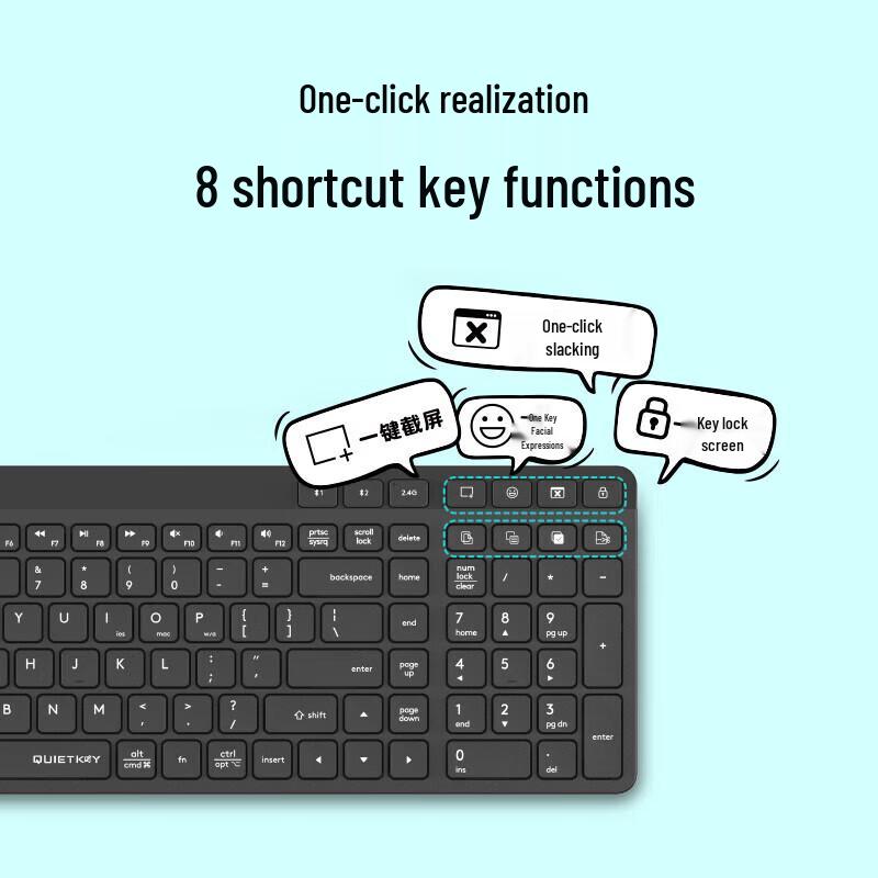 A4TECH FB2700C Air2 Wireless Bluetooth Keyboard & Mouse Combo