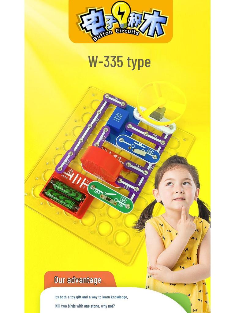 Physics Experiment Circuit Blocks for Kids - Educational STEAM Toy