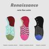 Socks, Women, Summer Thin, Breathable Short Socks, Retro Relief, Knitted, Non Falling Heels, Invisible Ship Socks