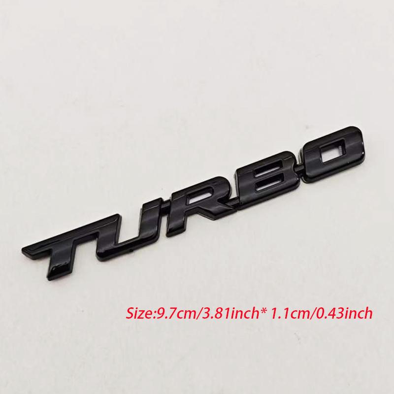 Car Sticker Turbocharged Turbo ABS 3D Badge Car Modification Accessories Rear Marking Side Marking Decorative Car-Sticker