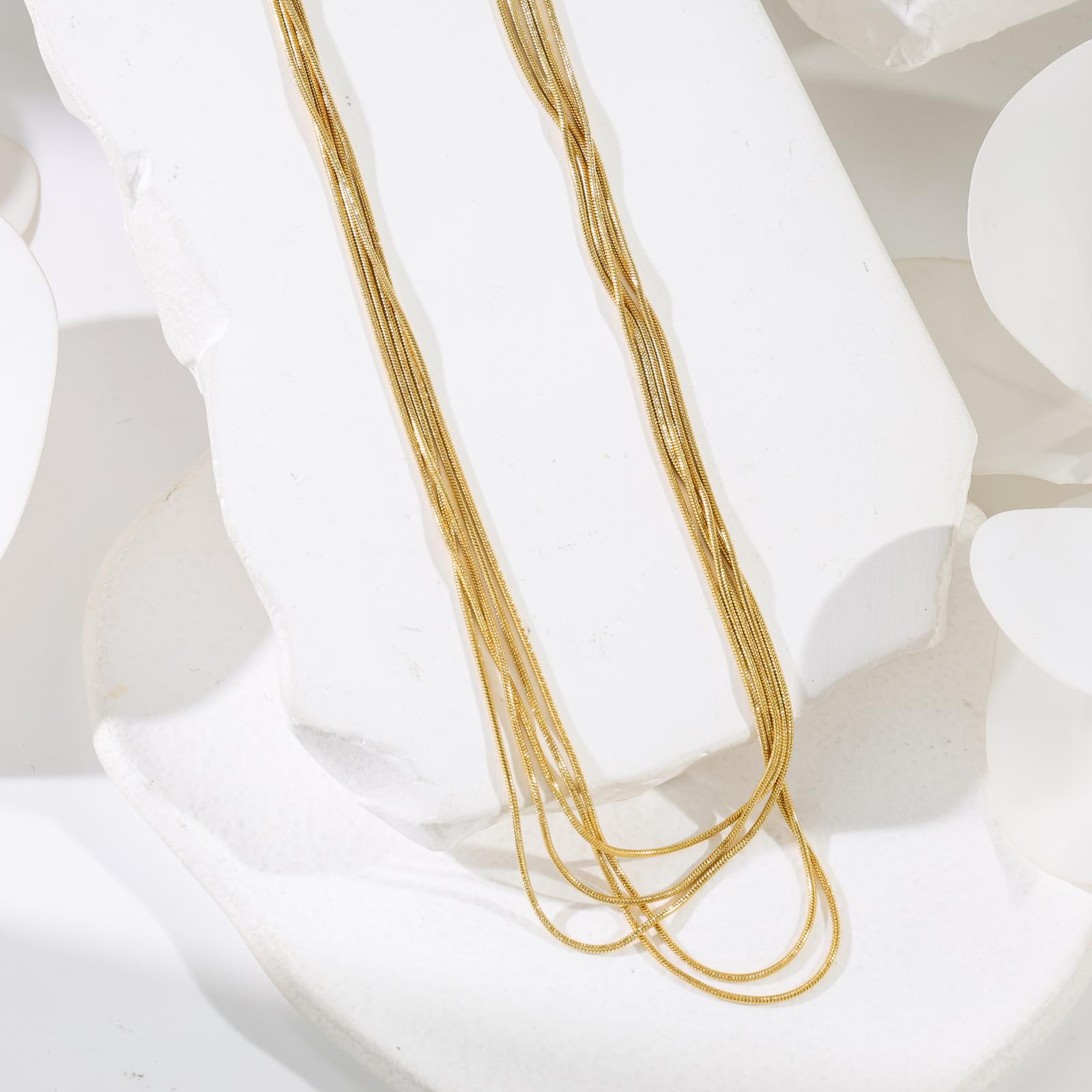 Inextricably Linked Design Sense Multi-Layer Fringed Collarbone Chain Sense Niche Necklace
