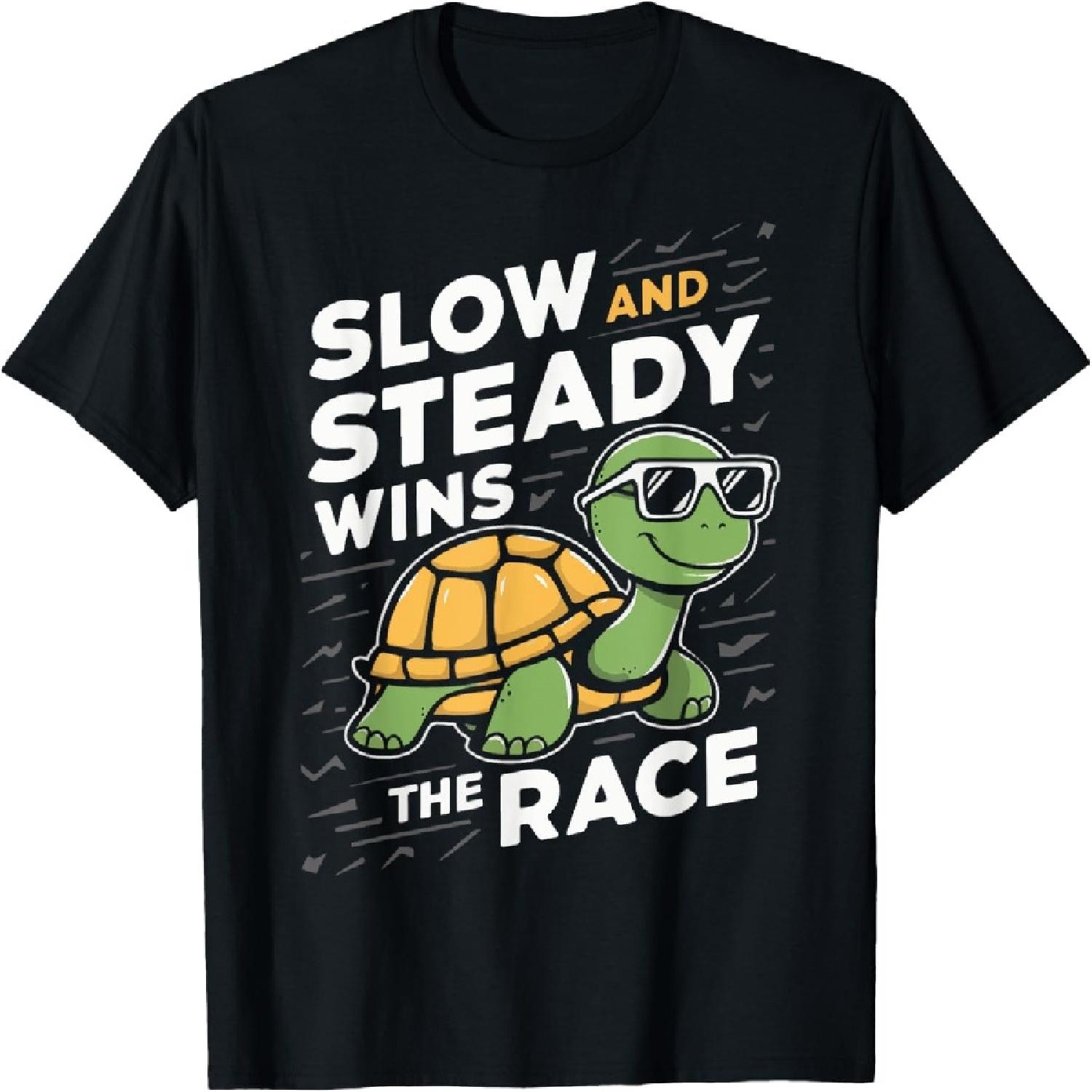 

Turtle Turtles Slow And Steady Wins The Race T-Shirt XXXXXL