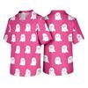 Men's Short Sleeve V Neck Halloween Print Medical Scrub Top with Chest Pocket Comfortable Fit Workwear for Healthcare Professionals