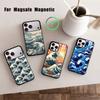 U-kiyo-e Ocean Waves Art Phone Case For iPhone17,16,15,14,13,12,11 Plus,Pro Magnetic with Magsafe Wireless Charging