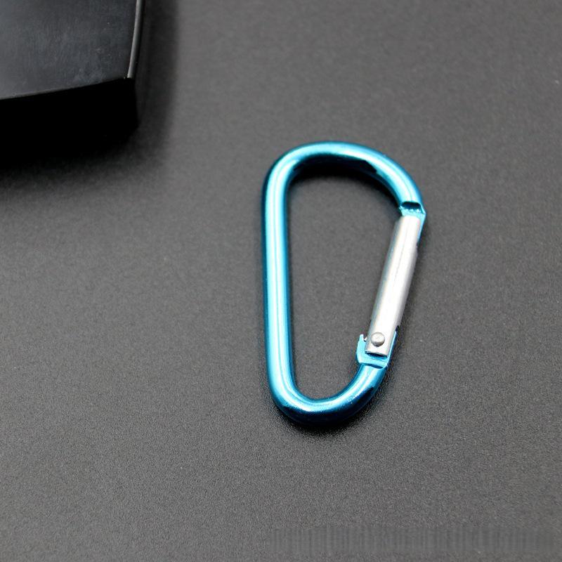 No. 4 D-Type Aluminum Alloy Carabiner with Quick Release for Water Bottles and Outdoor Gear.