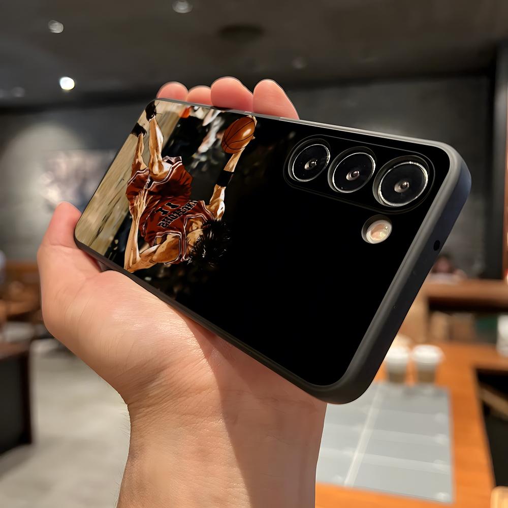 SLAM DUNK Phone Case For Samsung A56 A36 A26 A16 A15 A25 A35 A55 A14 A34 A24 A54 Black Soft Shell