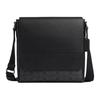 Borsa a Spalla in Tela Rivestita con Stampa Logo Houston 26 Media da Uomo Nera CZ399-QBMI5