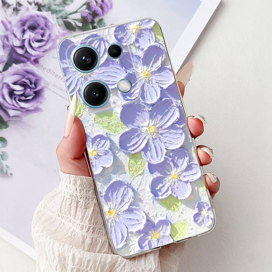 For Xiaomi Redmi Note 14S Case Stylish Butterfly Painted Cover 6.67'' Soft Silicone Phone Case For Redmi Note 14S Note14S Bumper
